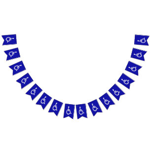 Handicapped Disabled Bunting Flags