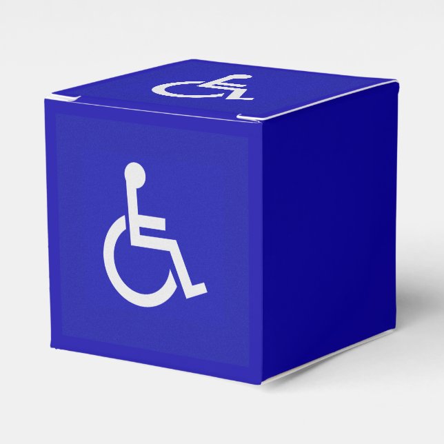 Handicapped Disabled Favor Box (Front Side)