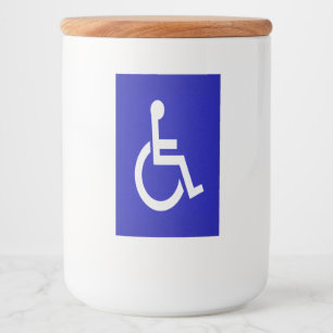 Handicapped Disabled Food Label