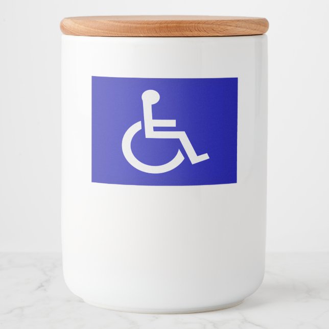 Handicapped Disabled Food Label (Front)