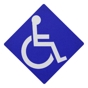 Handicapped Disabled Graduation Cap Topper