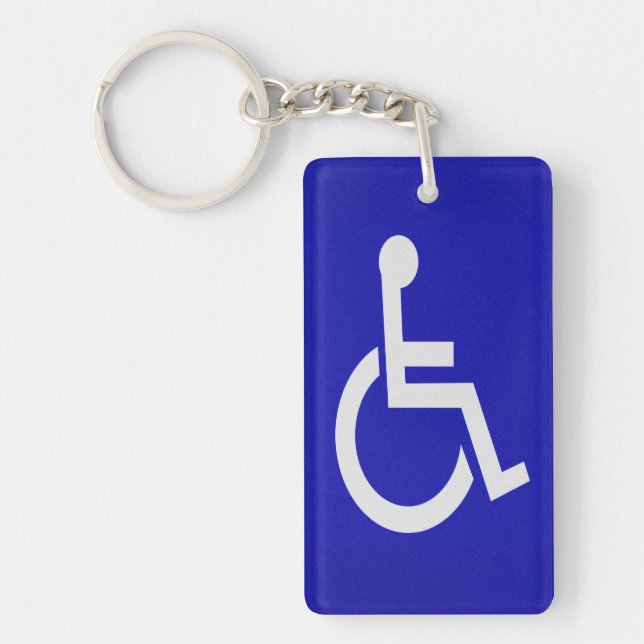 Handicapped Disabled Keychain (Front)