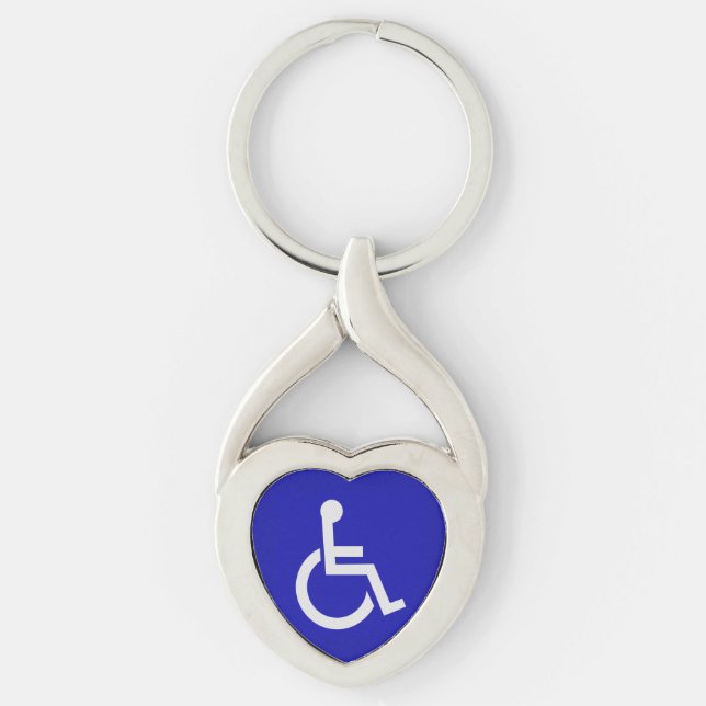 Handicapped Disabled Keychain (Front)