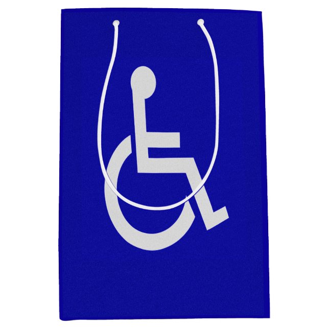 Handicapped Disabled Medium Gift Bag (Front)