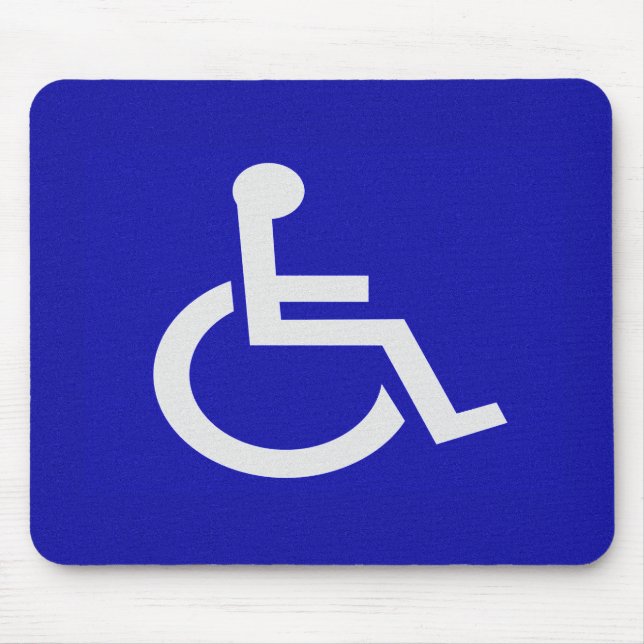 Handicapped Disabled Mouse Pad (Front)