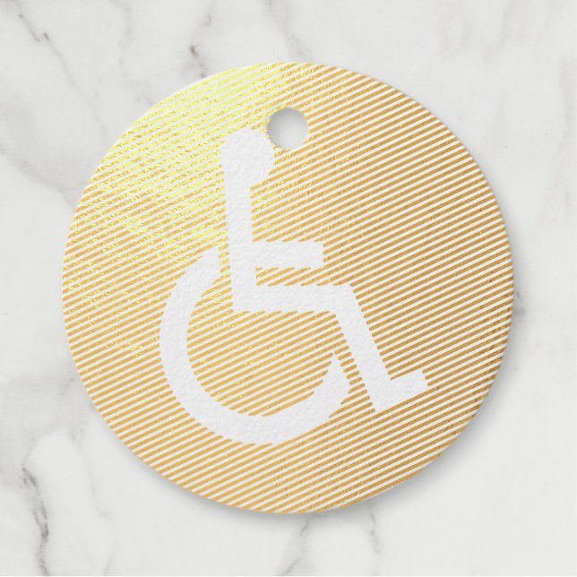 Handicapped Favour Tags (Front)