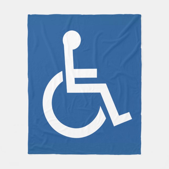Handicapped Fleece Blanket (Front)