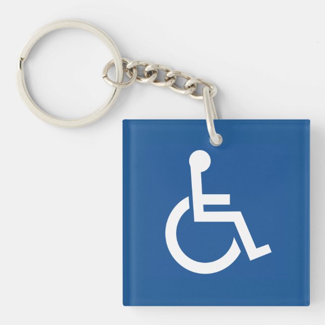 Handicapped Keychain (Front)
