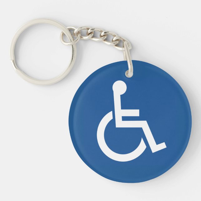 Handicapped Keychain (Front)