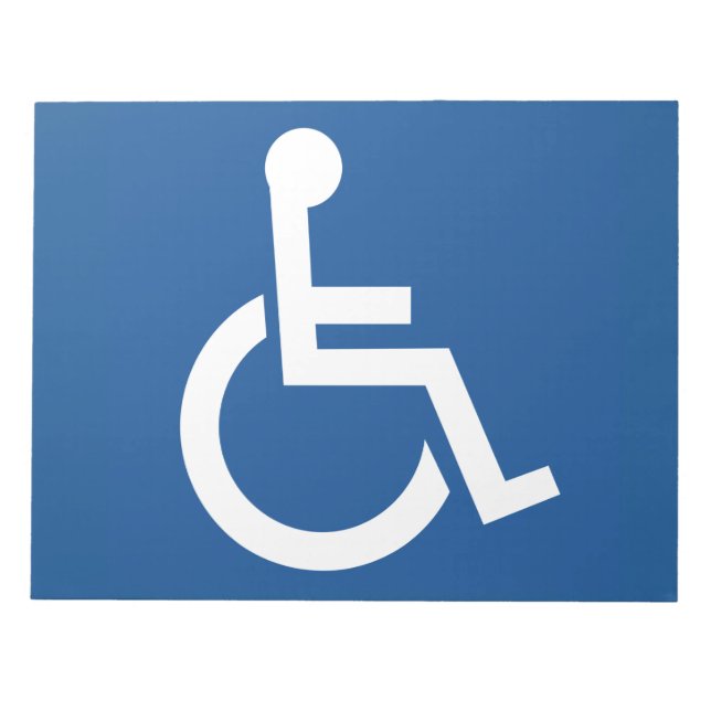 Handicapped Notepad (Front)