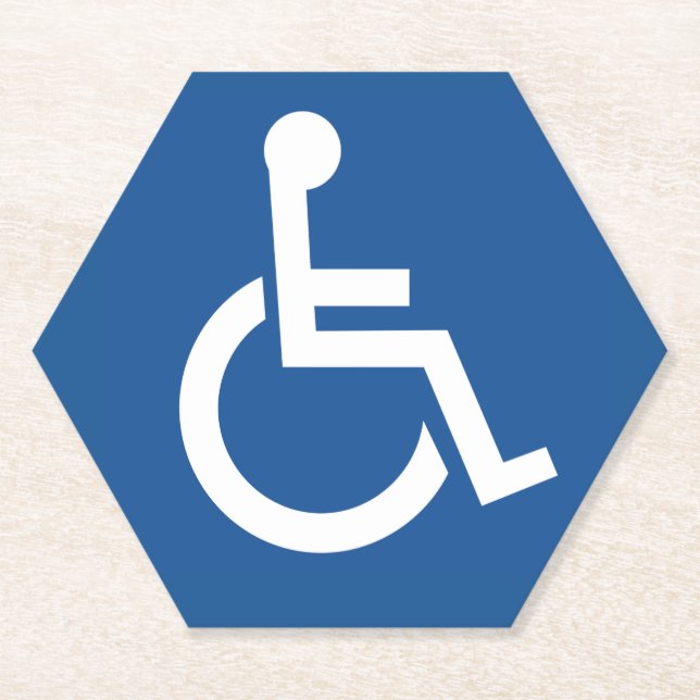 Handicapped Paper Coaster (Front)
