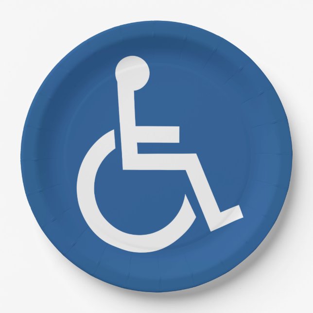 Handicapped Paper Plate (Front)