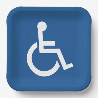 Handicapped Paper Plate