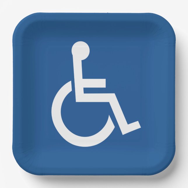 Handicapped Paper Plate (Front)