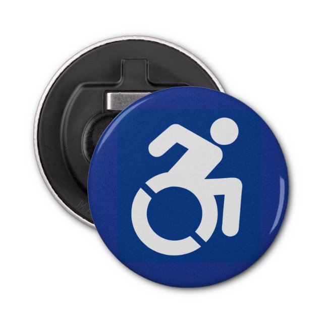 Handicapped Sign Modern Bottle Opener (Front)