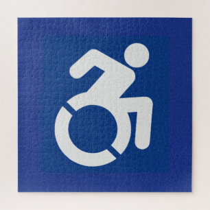 Handicapped Sign Modern Jigsaw Puzzle