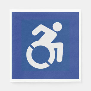 Handicapped Sign Modern Napkin