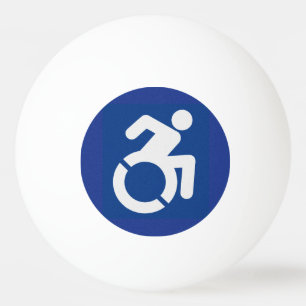 Handicapped Sign Modern Ping Pong Ball