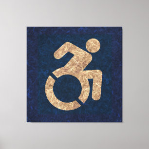 Handicapped Textured Canvas Print