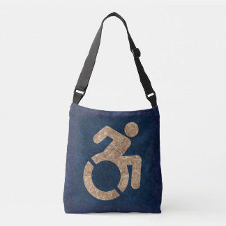 Handicapped Textured Crossbody Bag