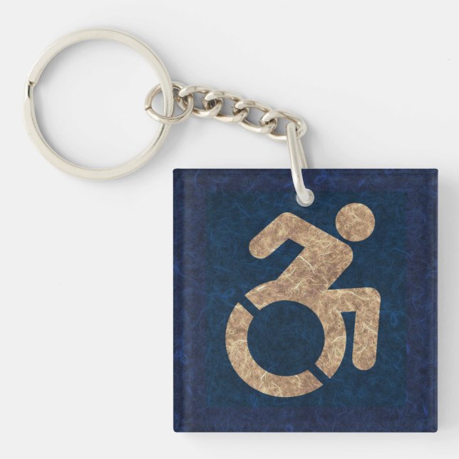 Handicapped Textured Keychain (Front)