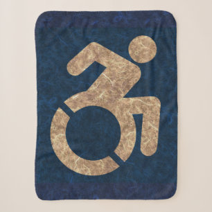 Handicapped Textured Sherpa Blanket
