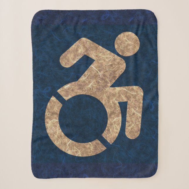 Handicapped Textured Sherpa Blanket (Front)