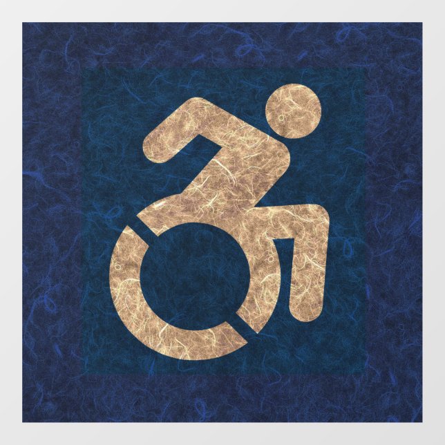 Handicapped Textured Window Cling (Sheet)