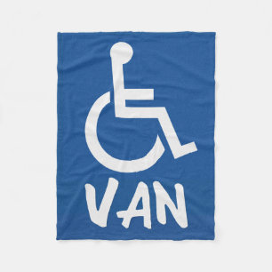 Handicapped Van Fleece Blanket