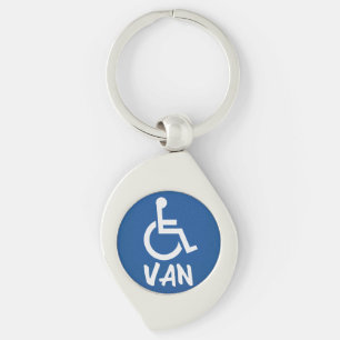 Handicapped Van Keychain