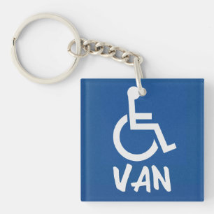 Handicapped Van Keychain
