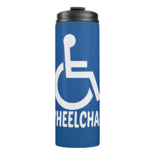 Handicapped Wheelchair Thermal Tumbler