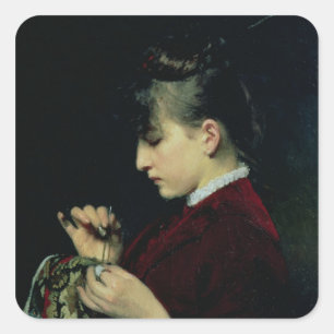 Handicraft, 1887 square sticker