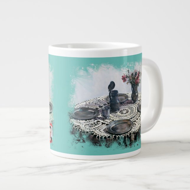 Handicrafts Large Coffee Mug (Front Right)