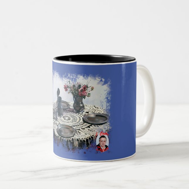 Handicrafts Two-Tone Coffee Mug (Front Right)