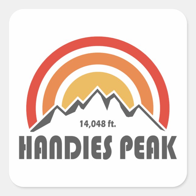 Handies Peak Square Sticker (Front)