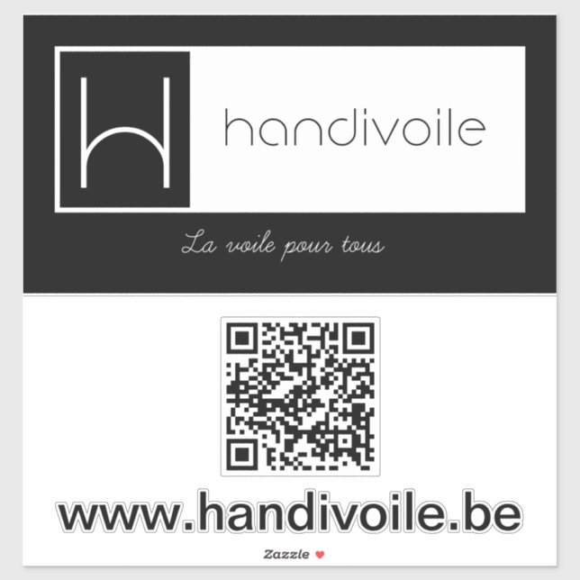 Handivoile promotional sticker (Feuille)