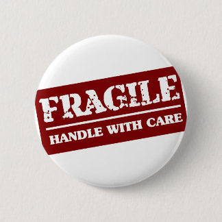 Handle with care 2 inch round button