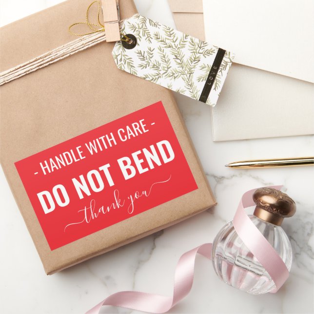 Handle with Care - Do Not Bend Sticker (Gifting)