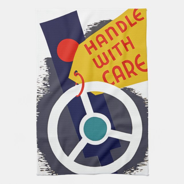 Handle With Care Kitchen Towel (Vertical)