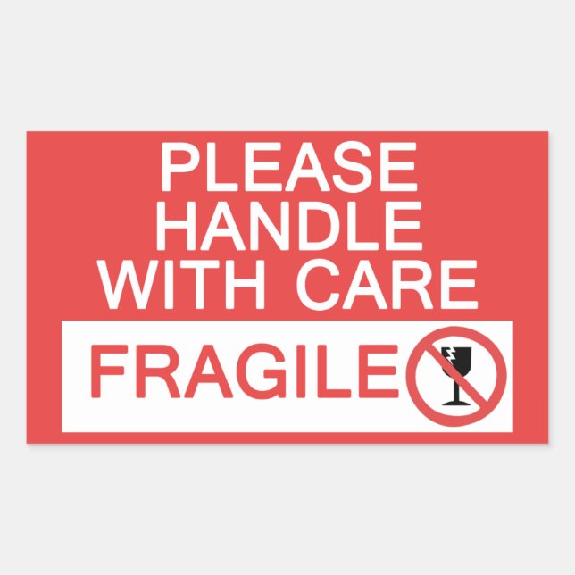 Handle with Care Sticker (Front)
