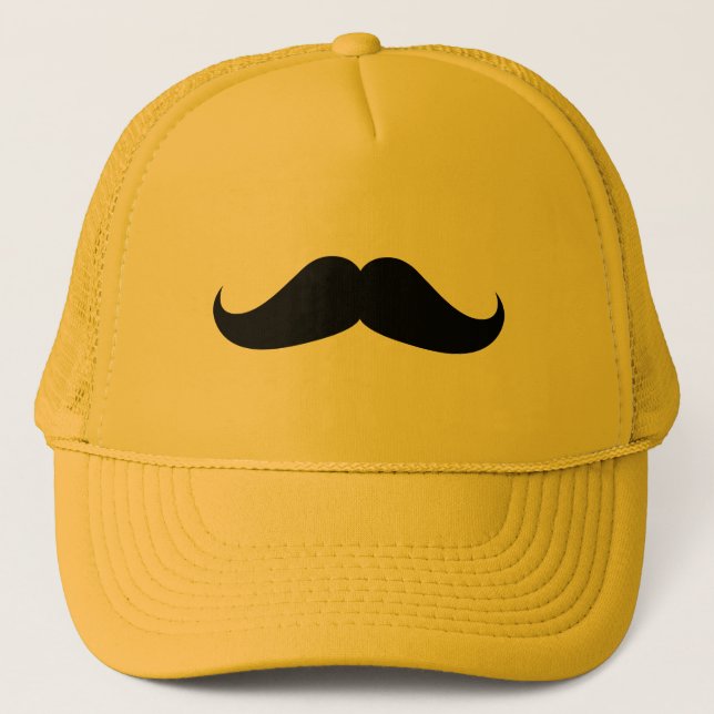 Handlebar Moustache Trucker Hat (Front)