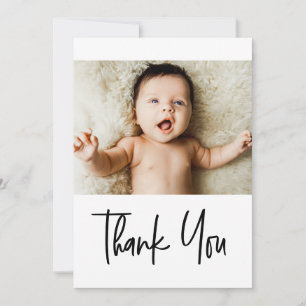 Handlettering Thank you Custom Baby Shower Photo