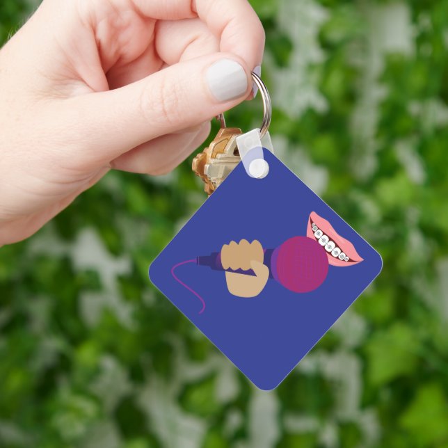 Handling Microphone Keychain (Hand)