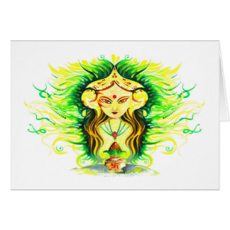 Handmade Abstract Painting of Lakshmi Durga