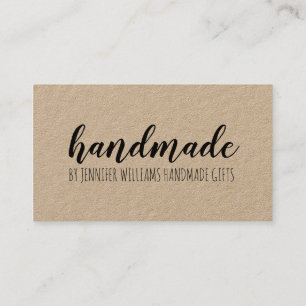 Handmade Artisan Craft Business Thank You Card