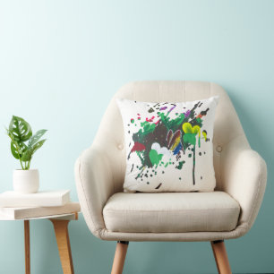 Handmade artwork - Butterfly Bolssom Throw Pillow