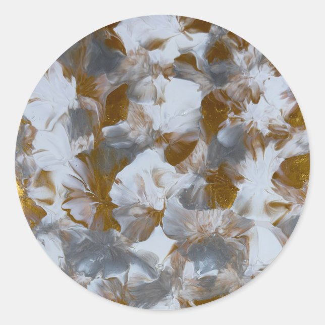 handmade artwork  classic round sticker (Front)