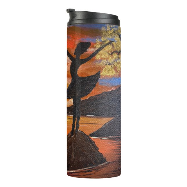Handmade artwork / Dancing with sunso Thermal Tumbler (Rotated Right)