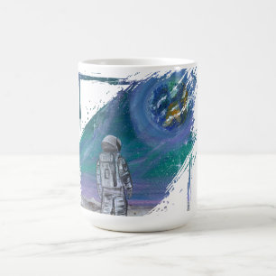 Handmade artwork- Earth view Coffee Mug